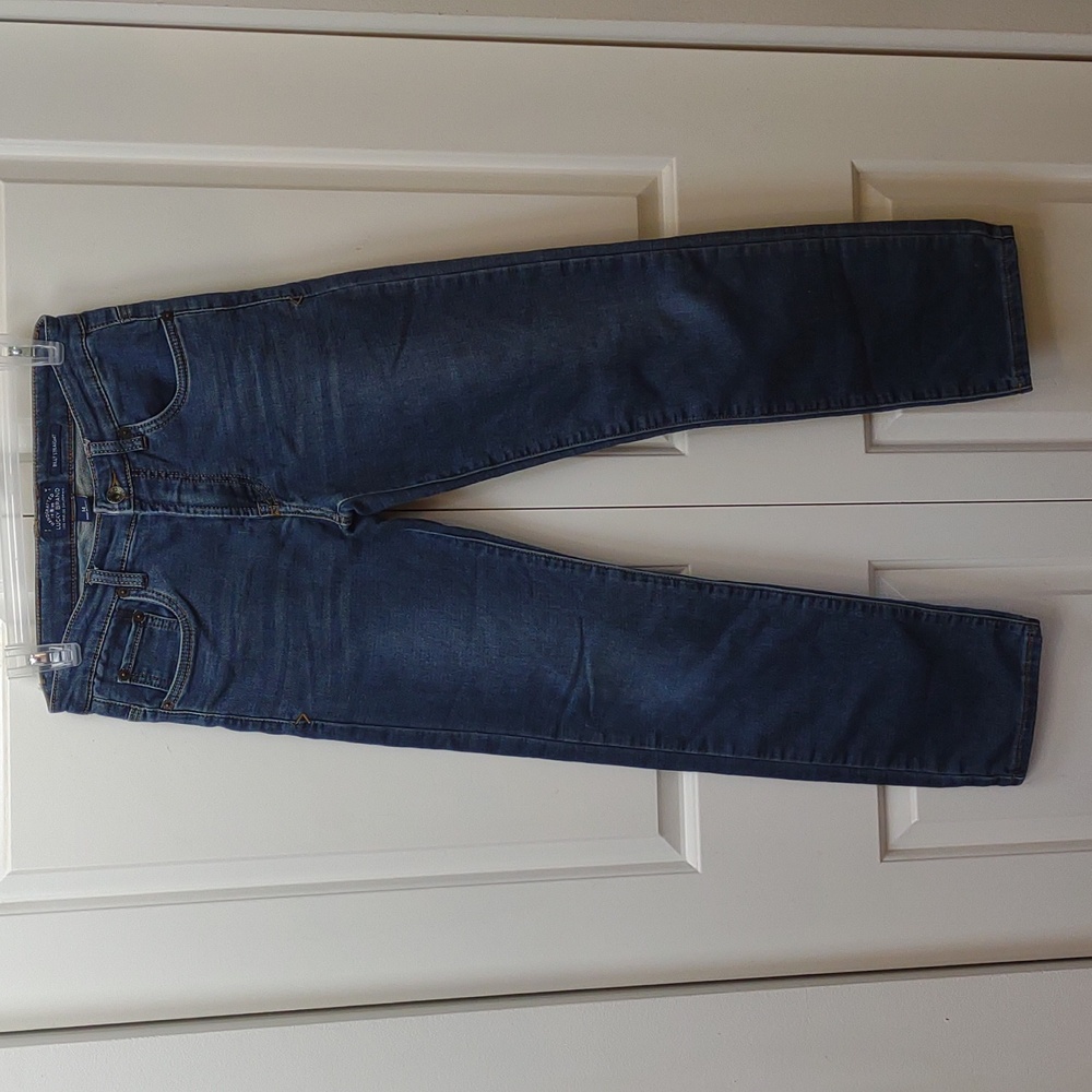 Lucky Brand Boys Billy Straight Stretch 5 Pocket Distressed Blue Jeans - Picture 2 of 12